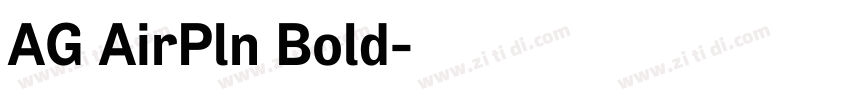 AG AirPln Bold字体转换